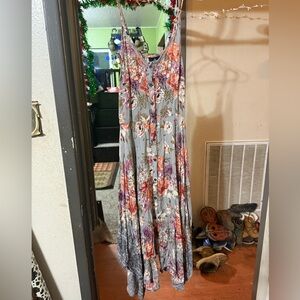 Angie Floral Multicolor Maxi Dress